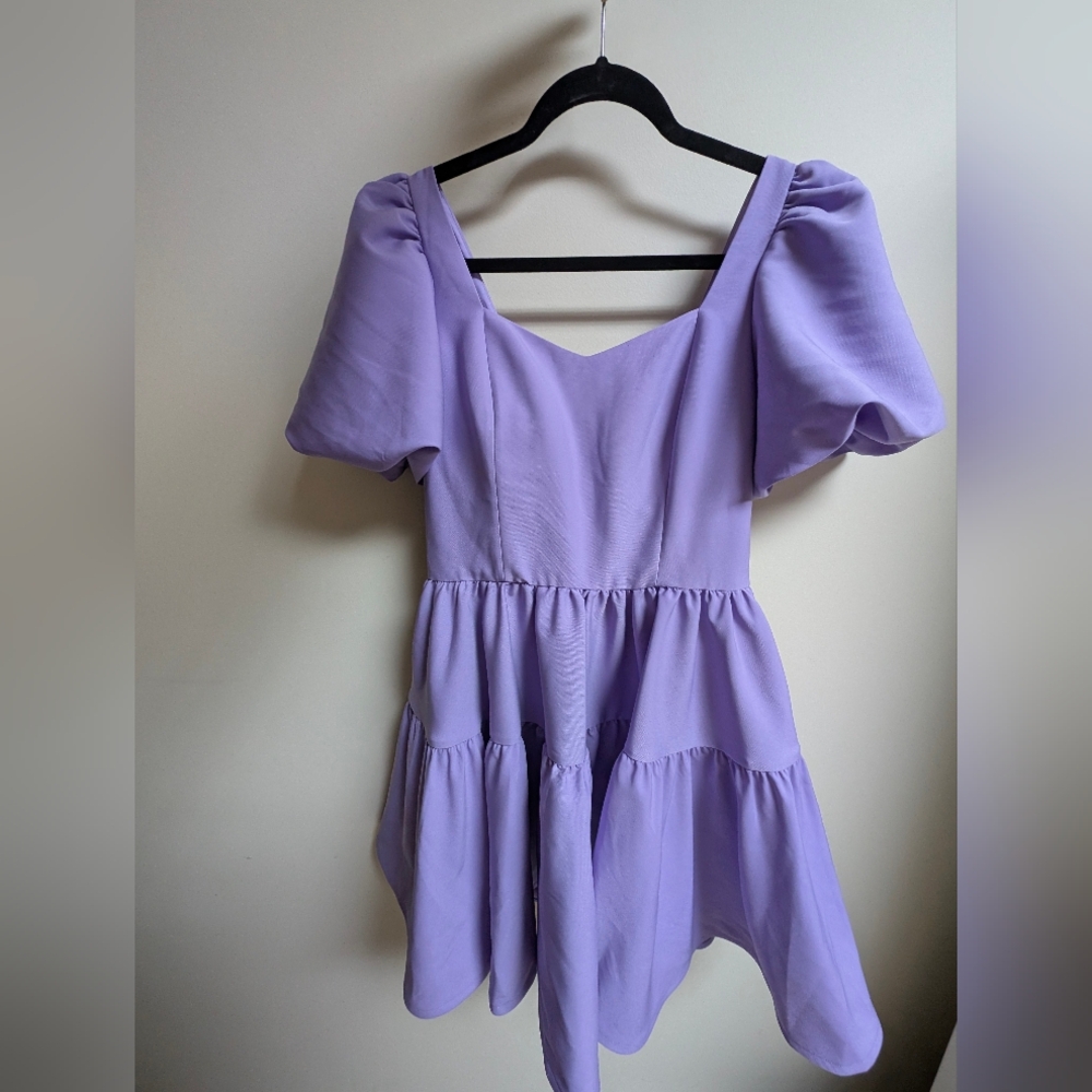 Chelsea Reece Princess Puff Dress - Palace Purple
